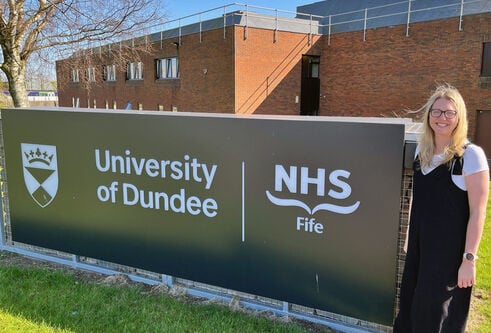 Lisa Ferguson at the University's School of Health Sciences campus in Kirkcaldy (1)